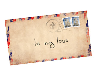 Image showing Vintage letter