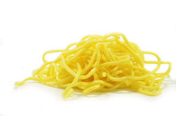 Image showing Yellow noodles isolated