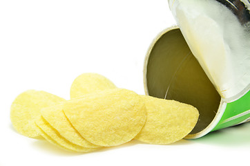 Image showing Potatoe chips isolated