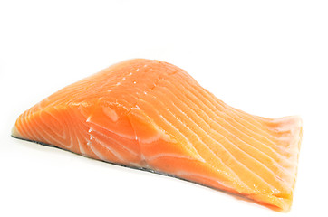 Image showing Fresh salmon fillet isolated