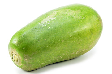 Image showing Green papaya isolated