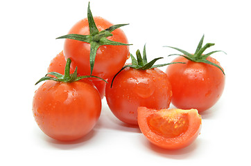 Image showing Red cherry tomato