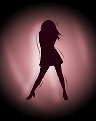 Image showing Sexy silhouette