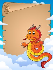 Image showing Chinese dragon topic parchment 3