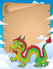 Image showing Chinese dragon theme parchment 5
