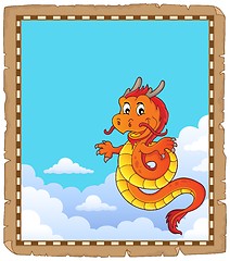 Image showing Chinese dragon topic parchment 4