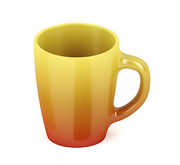 Image showing Colorful ceramic mug