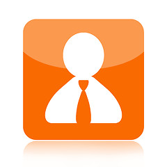 Image showing Person orange icon