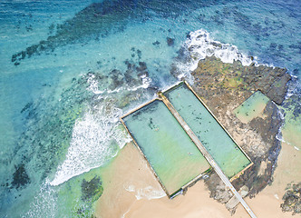 Image showing Austinmer Ocean Pools aerial