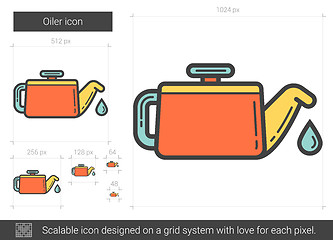 Image showing Oiler line icon.