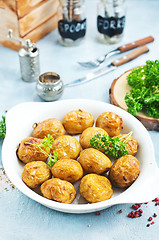 Image showing boiled potatoes