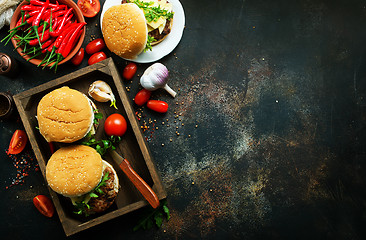 Image showing burgers