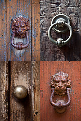 Image showing Ancient italian door knockers