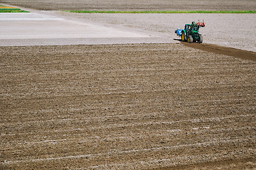 Image showing Tractor in a Field