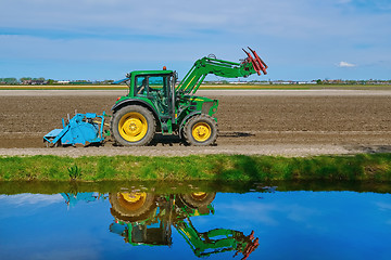 Image showing Tractor in a Field