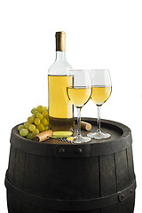 Image showing White wine