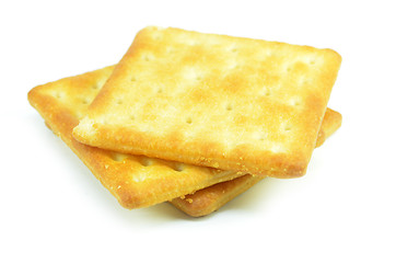 Image showing Fresh crackers biscuit isolated