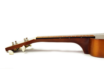 Image showing Brown ukulele guitar