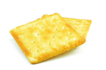 Image showing Fresh crackers biscuit isolated