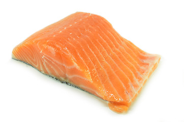 Image showing Fresh salmon fillet isolated