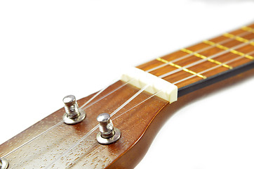 Image showing Brown ukulele guitar