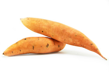 Image showing Sweet potatoes isolated