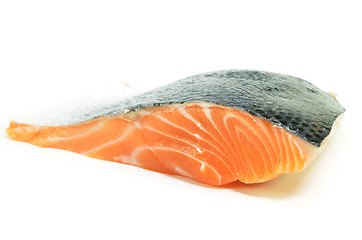 Image showing Fresh salmon fillet isolated