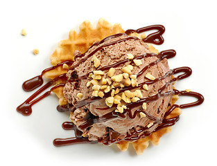 Image showing chocolate ice cream