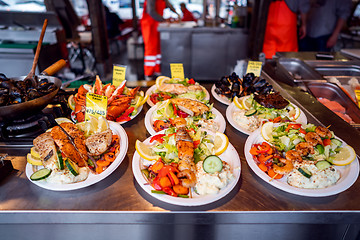 Image showing Fish market fast food