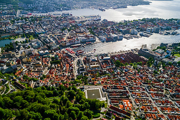 Image showing Bergen is a city and municipality in Hordaland on the west coast