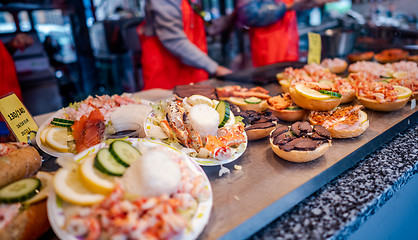 Image showing Fish market fast food