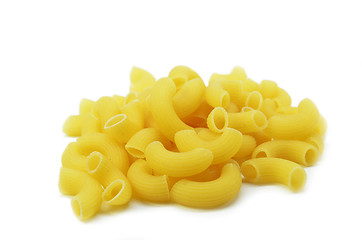 Image showing Uncooked macaroni isolated 