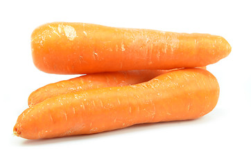 Image showing Whole orange carrot isolated