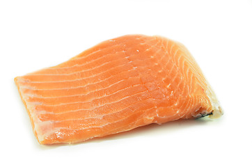 Image showing Fresh salmon fillet isolated