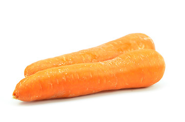 Image showing Whole orange carrot isolated