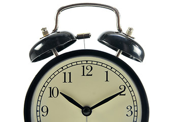 Image showing Black colored alarm clock