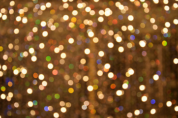 Image showing Bokeh of festive lights