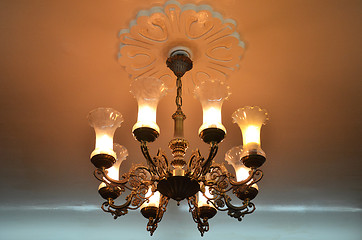 Image showing Electronic old vintage lamp 