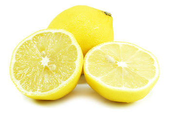 Image showing Group of lemon fruits