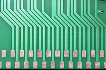 Image showing Green printed circuit board