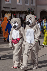 Image showing Schongau, Germany, Bavaria 03.03.2019: Carnival procession in the Bavarian Schongau