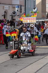 Image showing Schongau, Germany, Bavaria 03.03.2019: Carnival procession in the Bavarian Schongau