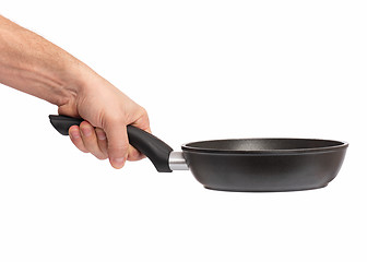 Image showing Hand with frying pan