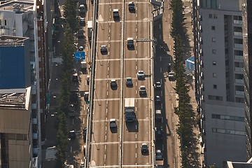 Image showing Cars on a Japanese expressway