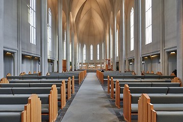 Image showing Modern Cathedral Interior