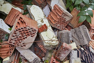 Image showing Debris pile closeup