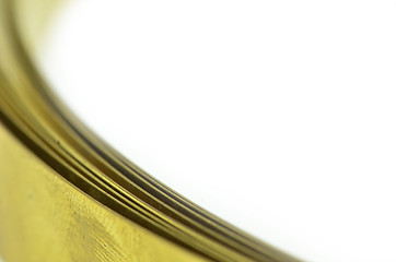 Image showing Golden brass metal strip