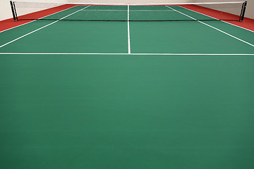 Image showing Tennis courts view outdoors