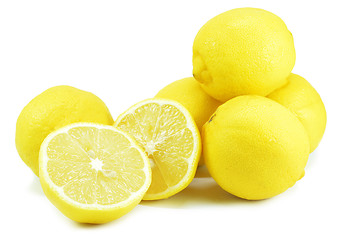 Image showing Ripe lemon fruits