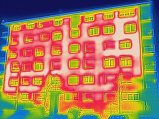 Image showing Detecting Heat Loss Outside building Using Thermal Camera